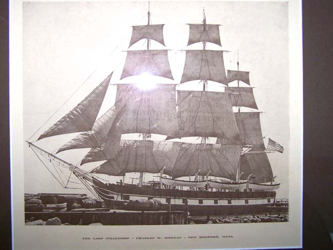 A Photographic Print of the Charles W. Morgan, the last Whaleship, circa 1920